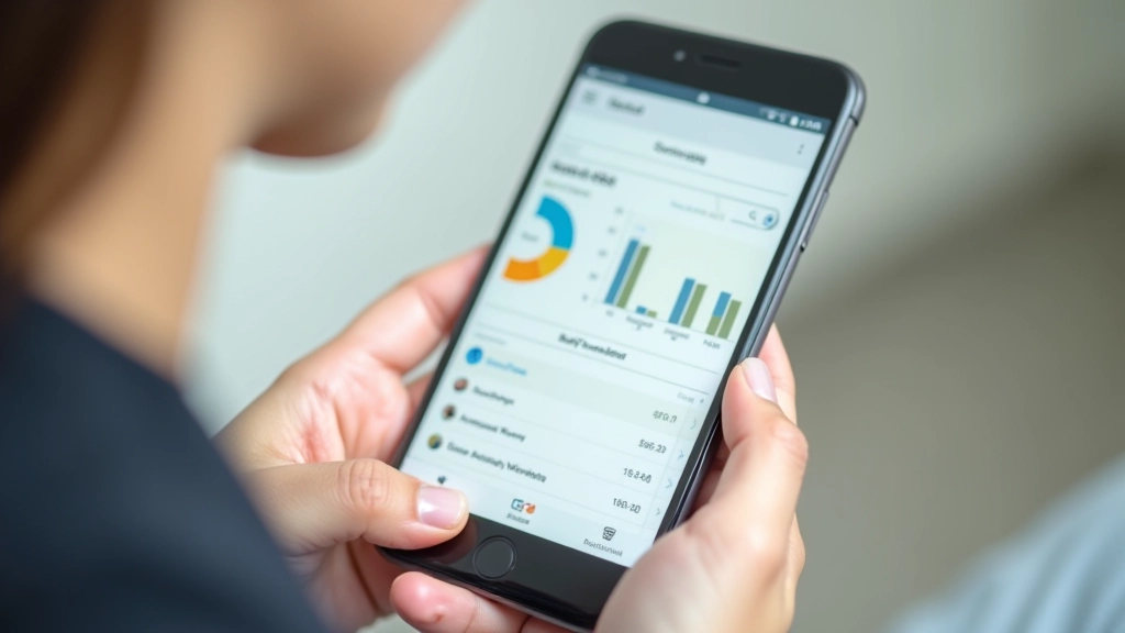 Interface d'une application mobile montrant des graphiques en camembert représentant la répartition des dépenses mensuelles